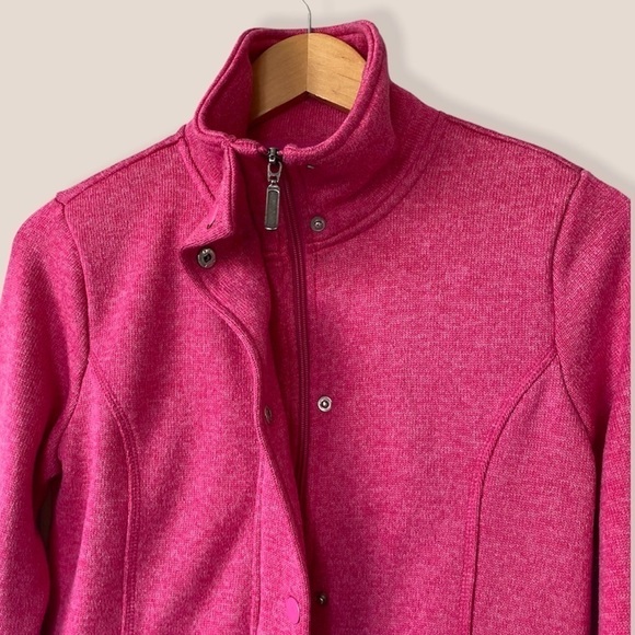 JESSICA Pink Button Up Sweater - Picture 4 of 9